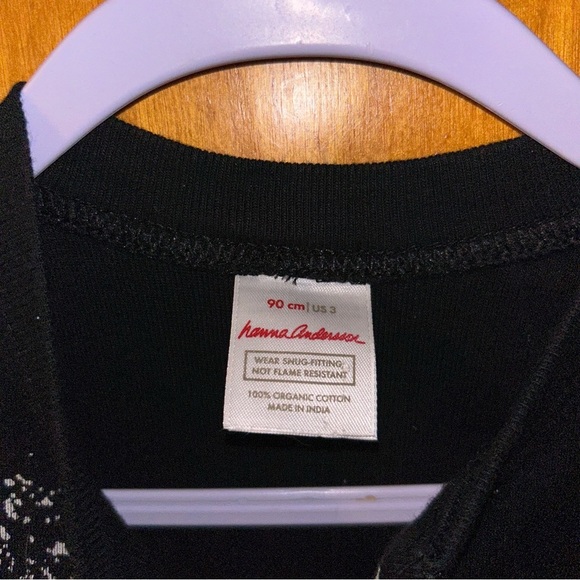 Hanna Andersson Midnight Stars toddler Organic Halloween pajamas pjs size 3 - Picture 4 of 4